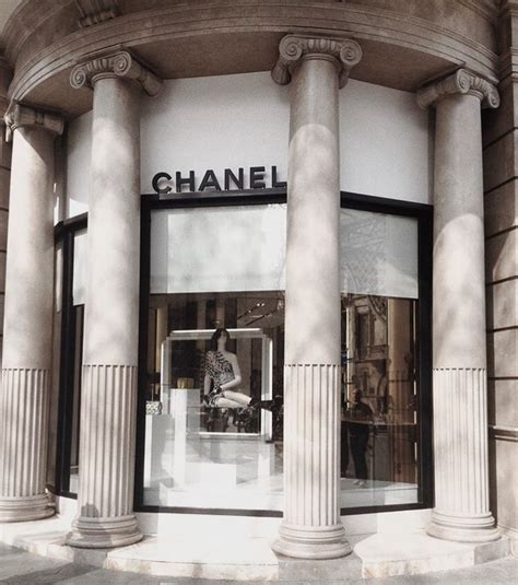 chanel store aesthetic|Chanel black and white aesthetic.